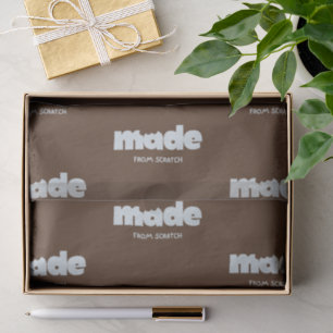 Von Grund auf neu Braune rustikale Home-Bäckerei Seidenpapier