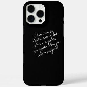 Von Hand geschriebene Glaube Hoffnung und Liebe sp iPhone 16 Pro Max Hülle