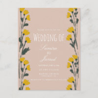 Von Hand Gezeichnet Botanische Vintage-Hochzeit