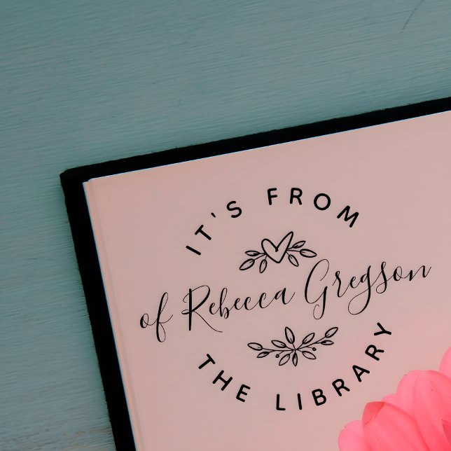 Von Hand gezeichnet Herzen und Blätter "aus der Bi Gummistempel (Von Creator hochgeladen)