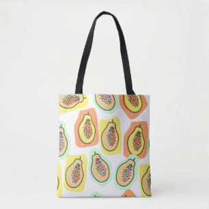Von Hand Gezeichnet Papaya: Kreatives Vintages Mus