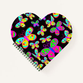 Von Hand gezeichnet Schmetterlinge aus Hell und Sc Notizbuch