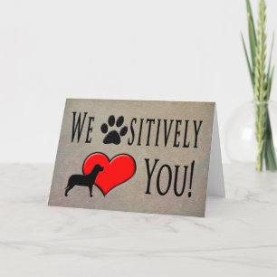 Von Haustieren zum Besitzer zum Geburtstag - LIEBE Karte