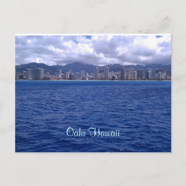 Von Hawaii aus wünscht ihr seid hier! Postkarte (Vorderseite)