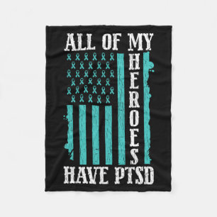 Von Helden Haben Ptsd Psychische Gesundheitsaufklä Fleecedecke