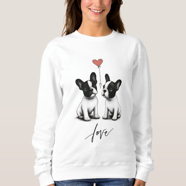 Von Herzen getickt Sweatshirt (Vorderseite)