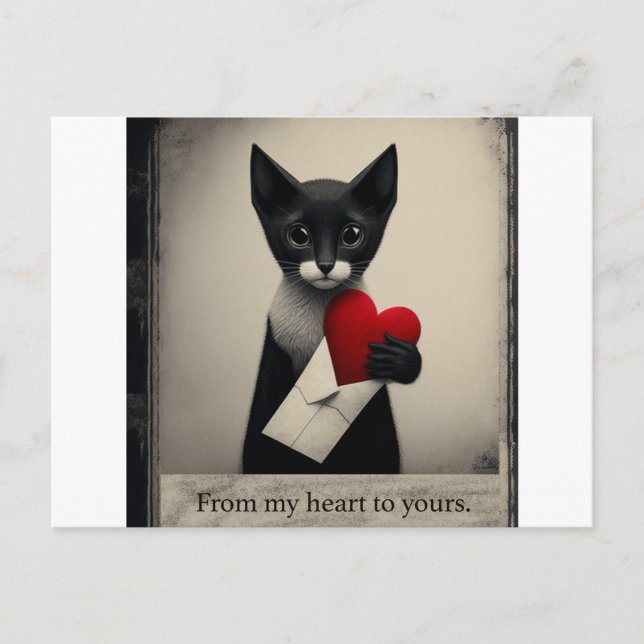 Von Herzen zu dir Postkarte (Vorderseite)