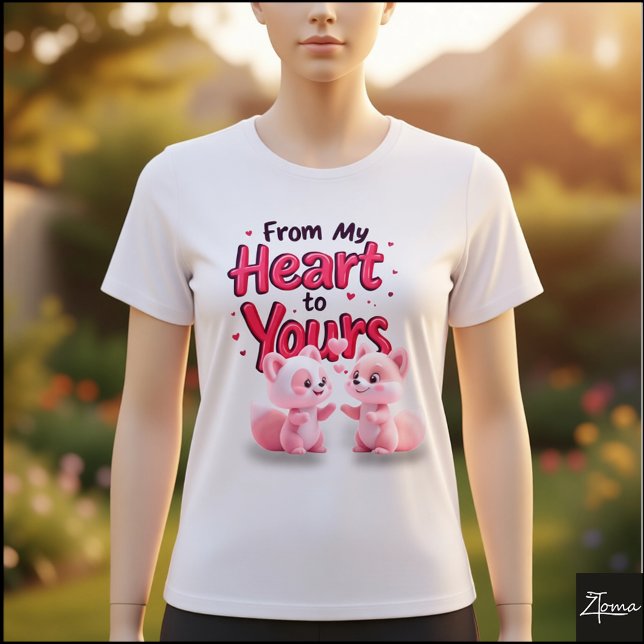 Von Herzen zu dir Tri-Blend Shirt (Von Creator hochgeladen)