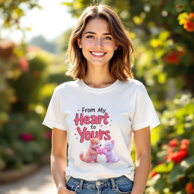 Von Herzen zu dir Tri-Blend Shirt (Von Creator hochgeladen)