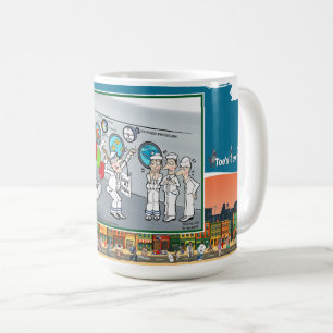 Von hinten erdolcht Geburtstags-Klassiker-Kaffee Kaffeetasse