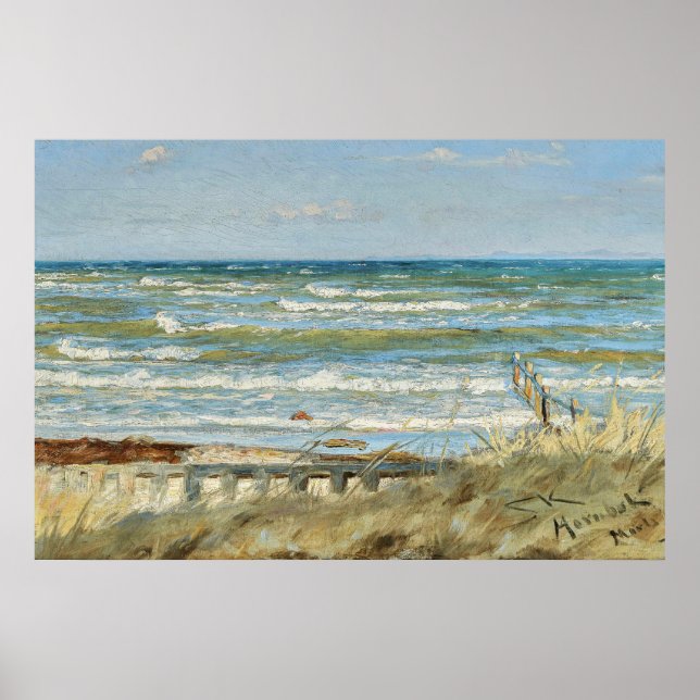 Von Hornbæk Strand, PS Kroyer Poster (Vorne)