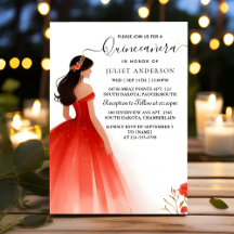 Von Hot Pink Crown Tiara Black Lace Red Quinceaner