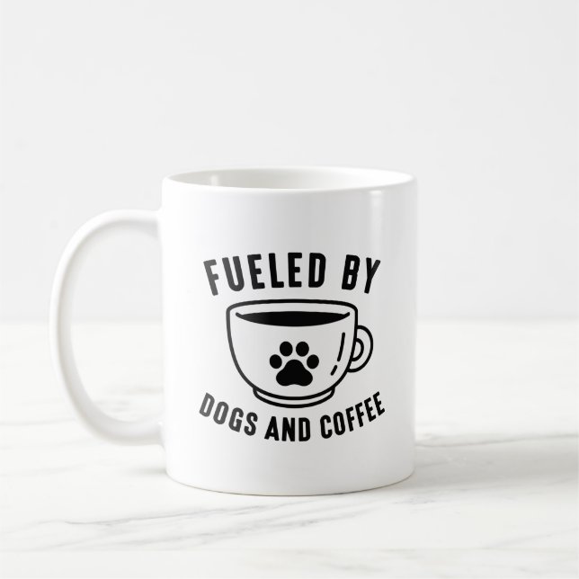 Von Hunden und Kaffee gespeist Kaffeetasse (Links)