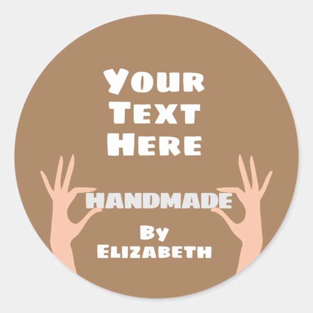 Von Ihnen selbst Runder Aufkleber (Vorderseite)