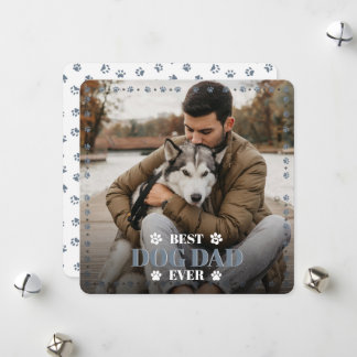Von Ihrem Hund Foto Schiefergrau Flach Hund Papa V Feiertagskarte