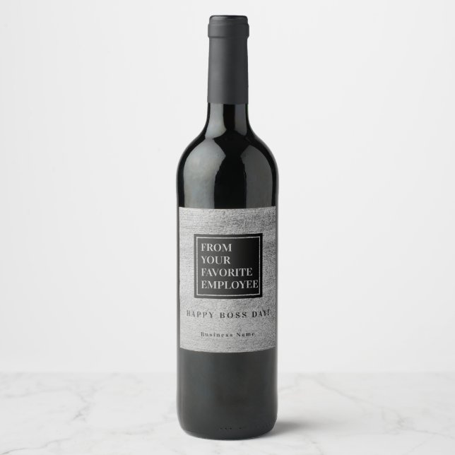 Von Ihrem Lieblingsberuf Funny Wine Label Weinetikett (Vorderseite)