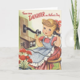 Von Ihrer Tochter am Mutter-Tag Karte