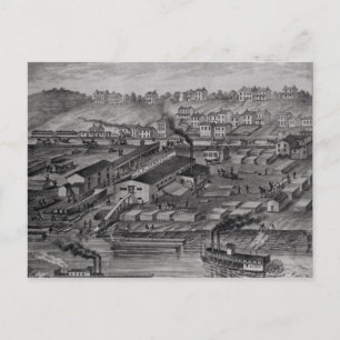 Von 'Illustrierten Atlas des Oberen Ohio Postkarte