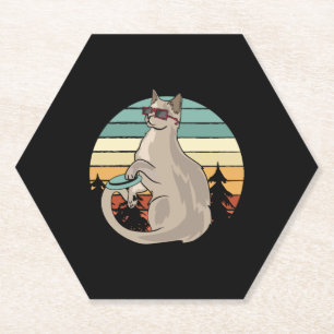 Von Jeeps und Cats Funny T Shirt Geschenk abgelenk Untersetzer