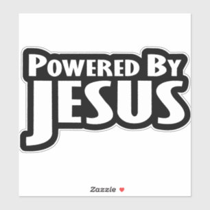 Von Jesus angetrieben Aufkleber