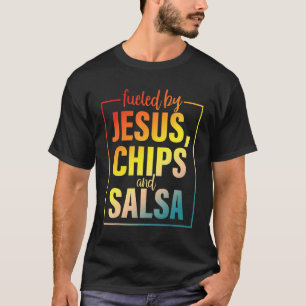 Von Jesus Chips & Salsa getrieben mexikanische Küc T-Shirt