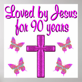 VON JESUS FÜR 90 JAHRE LIEBT POSTER