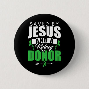 Von Jesus und einem Zitat von Organtransplantation Button