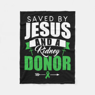 Von Jesus und einem Zitat von Organtransplantation Fleecedecke