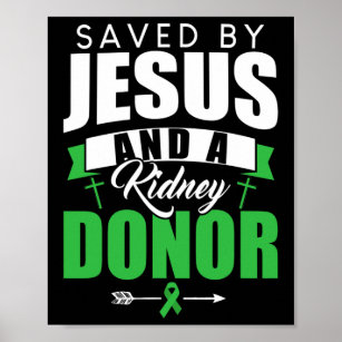 Von Jesus und einem Zitat von Organtransplantation Poster