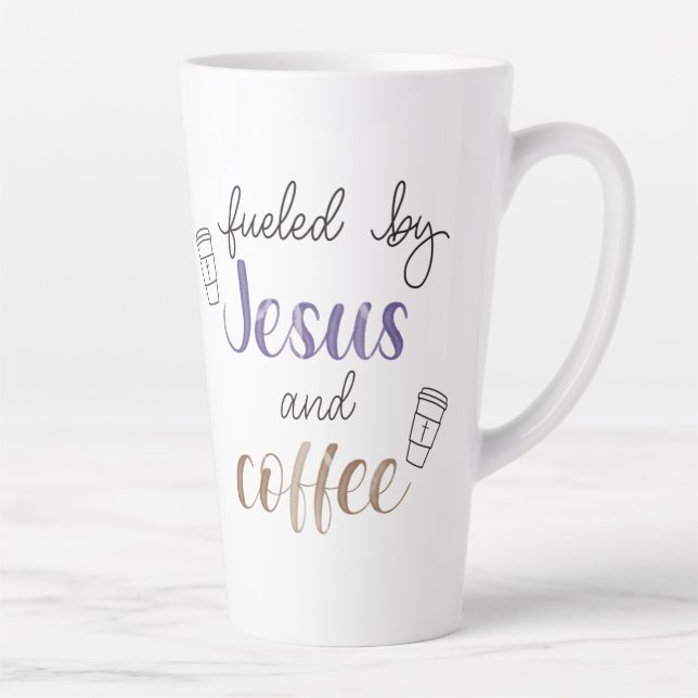 Von Jesus und Kaffee gespeist Milchtasse (Rechts)
