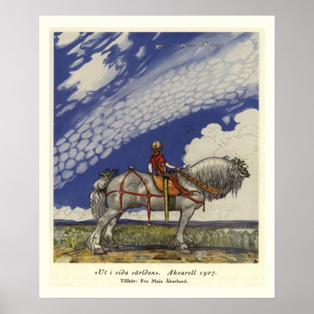 Von John Bauer in die Welt Poster (Vorne)