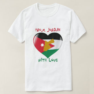 Von Jordanien mit Liebe-Flaggen-T - Shirt