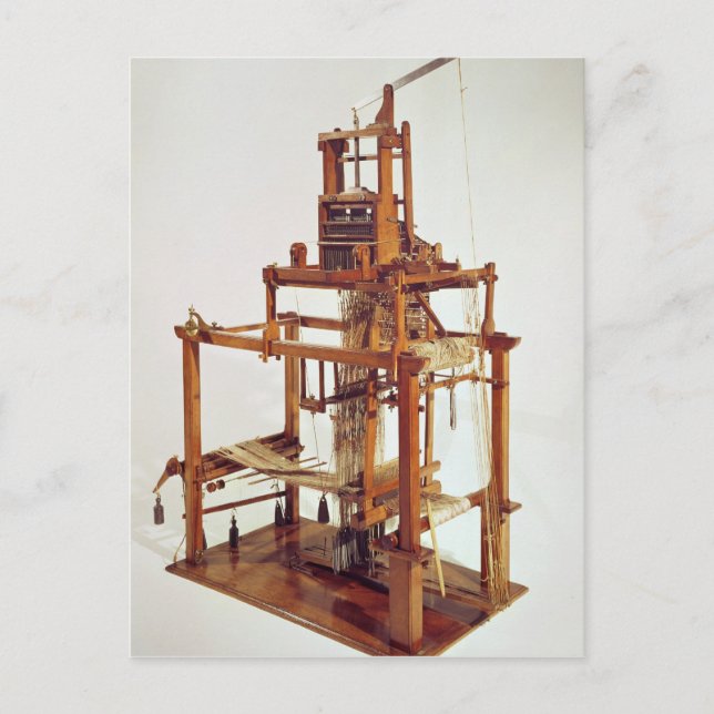 Von Joseph Marie Jacquard entworfene Loom Postkarte (Vorderseite)
