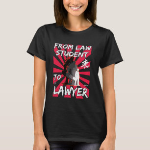 Von Jurastudentin bis Anwältin Funny Lawyer Design T-Shirt