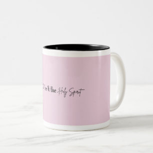 Von Kaffee angetrieben... Zweifarbige Tasse
