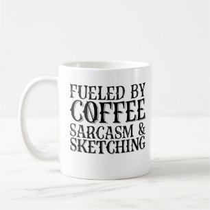 Von Kaffee gesäumt und gezeichnet Kaffeetasse
