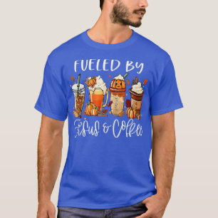 Von Kaffee gespeist, Jesus Coffein Lover Dank T-Shirt