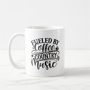 Von Kaffee und Country gespeist Kaffeetasse