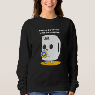 Von Kaffee und Ketten gespeist Crypto Cryptocurry Sweatshirt