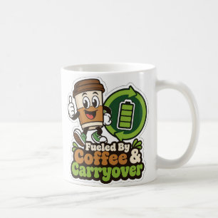 Von Kaffee und Übertrag angetriebene Lehrertasse Kaffeetasse