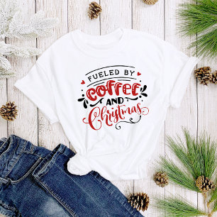 Von Kaffee und Weihnachtsspass gesegnet Niedliche  T-Shirt