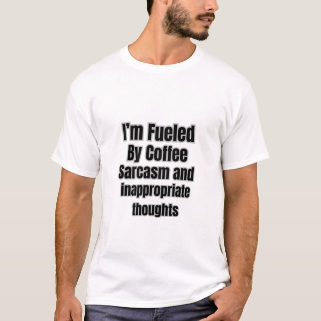 Von Kaffeesarkasmus und unangemessenem Denken ange T-Shirt (Vorderseite)