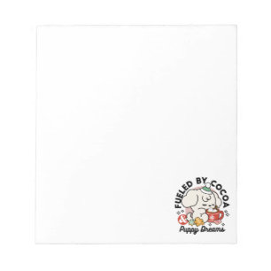 Von Kakao und Welpenträumen angetrieben - Niedlich Notizblock