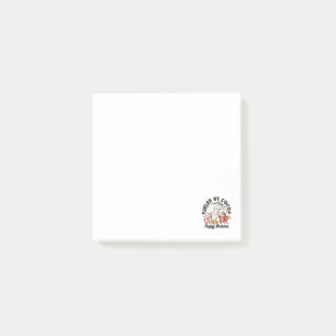 Von Kakao und Welpenträumen angetrieben - Niedlich Post-it Klebezettel