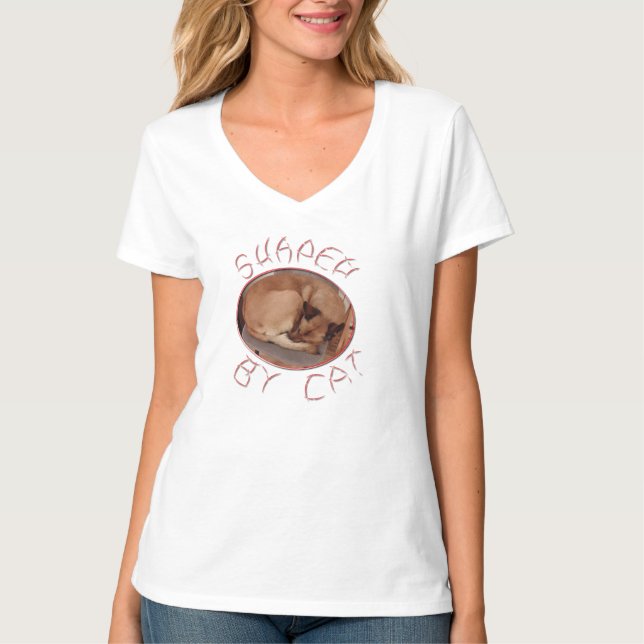 Von Katze geformt T-Shirt (Vorderseite)