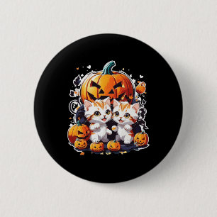 Von Katzenliebhabern Kids Halloween Button