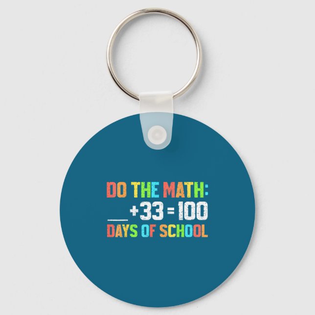 Von Kindern 100. Tag Schule Lehrer 100 Schlüsselanhänger (Vorderseite)