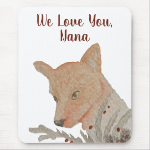Von Kindern Oma Grandparent Festivals Fox Mousepad