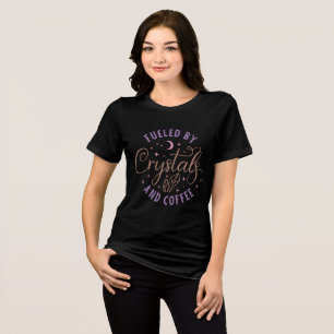 Von Kristallwaren und Kaffeehauben gespeist Tri-Blend Shirt