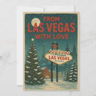 Von Las Vegas mit Liebe Weihnachtswohnung Feiertagskarte